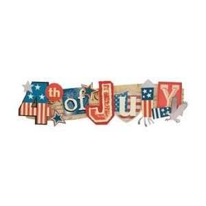   Title Sticker 4th Of July; 3 Items/Order Arts, Crafts & Sewing