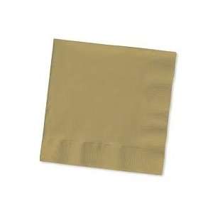 Gold Cocktail Napkins 2 Ply   36 Ct