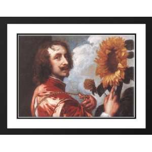 Dyck, Sir Anthony van 24x19 Framed and Double Matted Selfportrait 