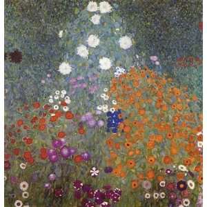    The Farm Garden Gustav Klimt Hand Painted Art