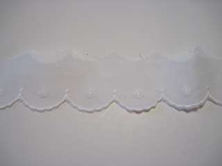   Embroidery Lace Edging   1 1/2   White  100126 Capitol Imports  