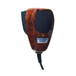  TruckSpec 4 pin Noise Canceling CB Microphone Wood Grain 