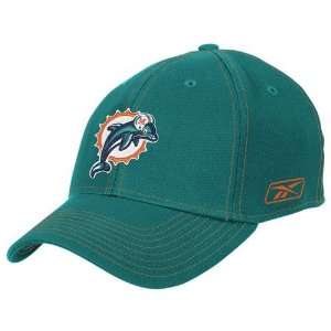  Reebok Miami Dolphins Aqua Structured Flex Hat Sports 