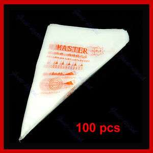 100x Disposable Pastry Bag Cake Icing Piping Decorating  
