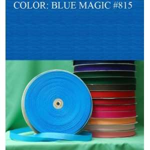  50yards SOLID POLYESTER GROSGRAIN RIBBON Blue Magic #815 2 