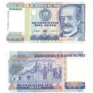  Peru 1989 500,000 Intis, Pick 147 