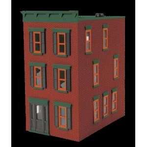    MTH 30 90374 Miner Red Brick 3 Story Town House #2 