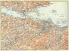 SCOTLAND Vignette of Edinburgh. Antique Map 1891  