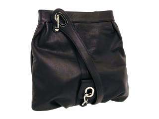 New Gustto $450 Milano Messenger Shoulder Crossbody Bag Tote Black 
