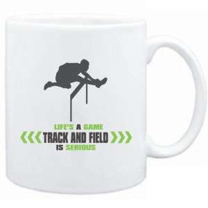  New  Lifes A Game . Track And Field Is Serious  Mug 