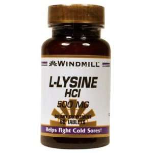  Windmill  L Lysine, 500mg *T*, 60 Tablets Health 
