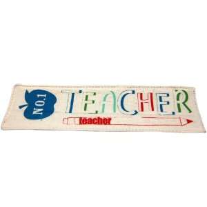   Token Teacher Gift   No.1 Teacher Bookmark 