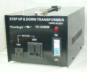   VC2000W Voltage Transformer 2000 Watt Step Up/Down 110 Volt   220 Volt