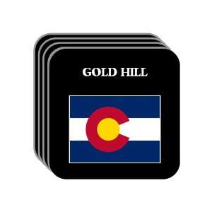  US State Flag   GOLD HILL, Colorado (CO) Set of 4 Mini 