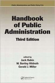 Handbook of Public Administration, (157444560X), Jack Rabin, Textbooks 