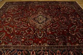 PALACE SIZED FLORAL 11X13 RED LILIAN HAMEDAN PERSIAN ORIENTAL AREA RUG 