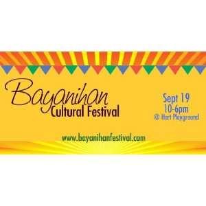   3x6 Vinyl Banner   Annual Bayanihan Cultural Festival 
