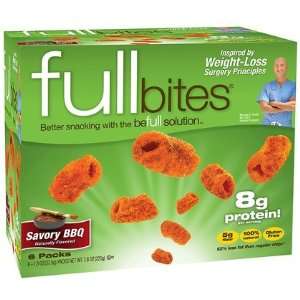 Fullbar Fullbites Weight Loss Snack, Savory BBQ, 6 ct (Quantity of 2)