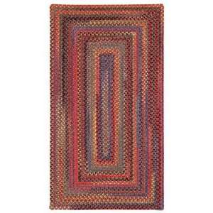 High Rock Red Braided Rug Size Runner 2 x 8