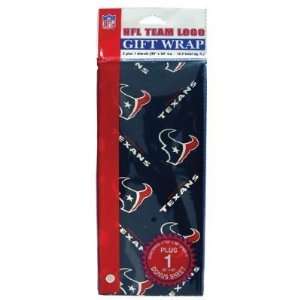 Houston Texans NFL Flat Gift Wrap (20x30 Sheets)  Sports 