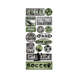  Creative Imaginations Sports Xtreme Soccer Jumbo Stickers 