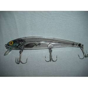  Bomber Long A Clear/Blue Head 15A 4 1/2 Fishing Lure 