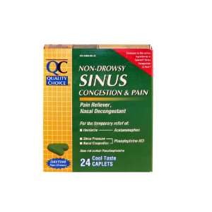 Quality Choice Non Aspirin Sinus Pe Congestion & Pain Relief Caplet 24 