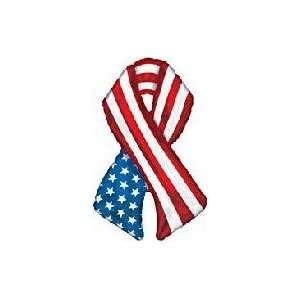  42 Patriotic Ribbon (B12)   Mylar Balloon Foil Health 