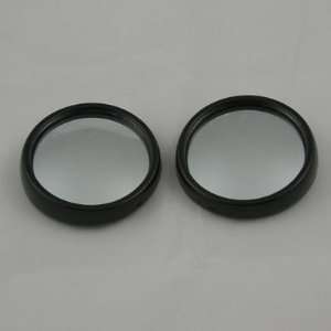  1.77 Convex Round Blind Spot Mini Safety Mirror Black 