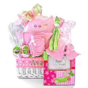  Oh Sweet Pea New Baby Girl Gift Basket Baby