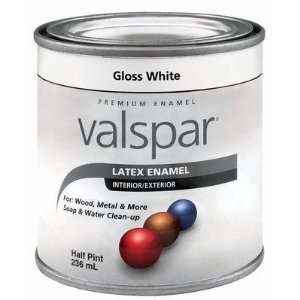  Valspar 410 65000 HP Half Pint White Gloss Latex Enamel 