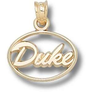   Script Duke Pendant   10KT Gold Jewelry