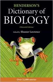 Hendersons Dictionary of Biology, 15th edition, (1408234300), Eleanor 