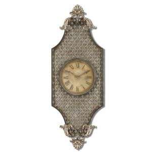   Clock by Uttermost   Heavily Antiqued Silver Champagne Finish (6886