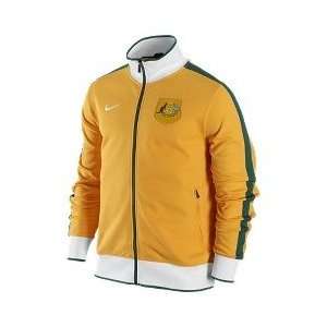  Nike Mens Australia N98 Soccer Futbol Track Jacket Yellow 
