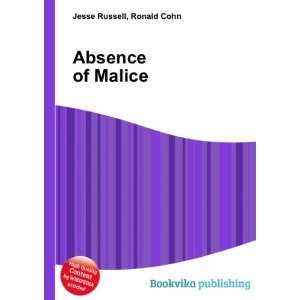  Absence of Malice Ronald Cohn Jesse Russell Books