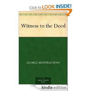 Witness to the Deed George Manville Fenn  Kindle Store
