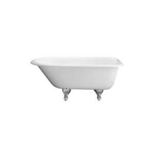  Barclay Cast Iron 55 Roll Top Tub with Black Exterior and 