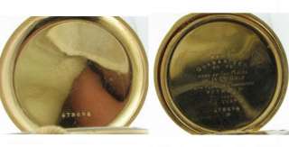 WW1 Mint 14k Gold Waltham 15J Hunter Pocket Watch 1914  