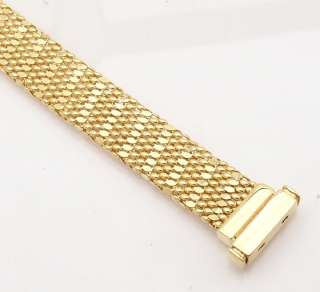 Interwoven Mesh Bracelet 14K Yellow Gold ITALY 16.60gr  