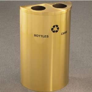   Recyclables message w/ Recycling Logo, Espresso Brown Finish, Satin