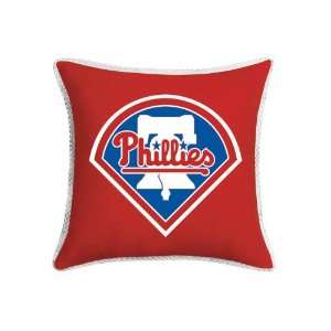 Philadelphia Phillies Team Logo Microsuede Pillow By Sports Coverage