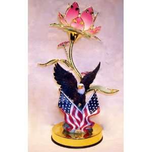  Eagle w/ Flag touch lamp 7194