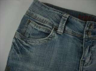 Hydraulic Flare Leg Stretch Medium Wash Denim Jeans Womens Pant Sz 9 