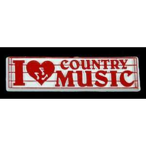  CMC Magnet   I Love Country Music Musical Instruments