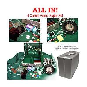  370 Piece All In  The 4 Casino Game Super Set Roulette 