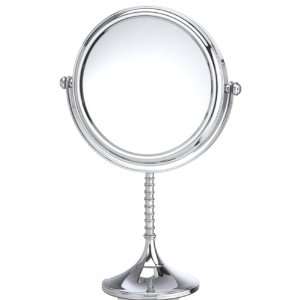  Danielle 10x Vanity Mirror with Ribbed Stem, 7, Chrome 