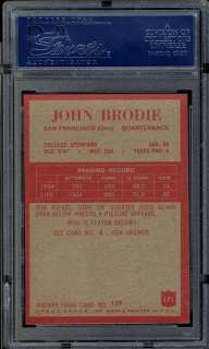 1965 Philadelphia #171 John Brodie PSA 8 NM/MT  