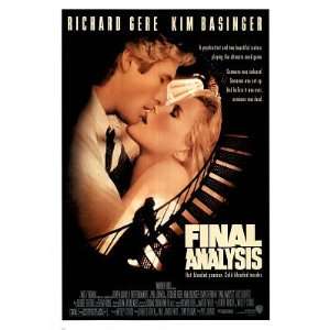   Final Analysis MOVIE POSTER Richard Gere Kim Basinger