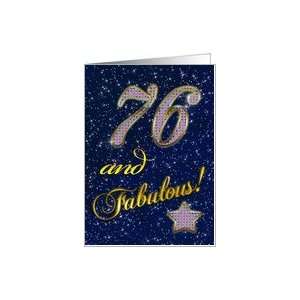  76th Birthday card for someone fabulous Card Toys 